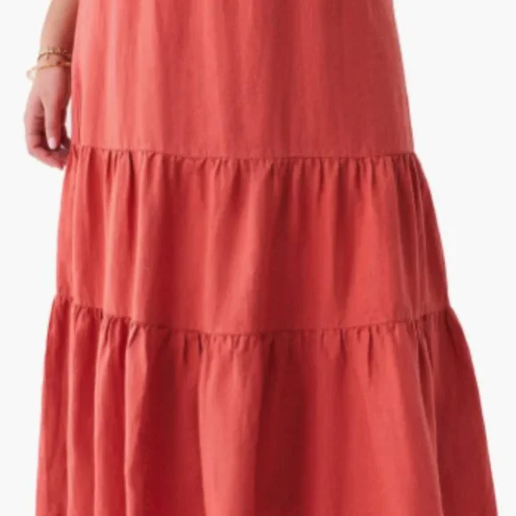 SALE! Brand new with tags Faherty Cala Tiered Maxi Skirt - Picture 3 of 3